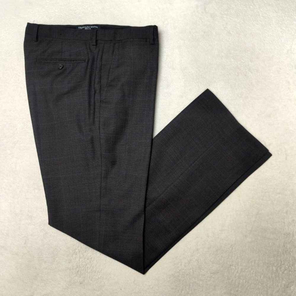 Banana Republic Pants Mens 34x34 Gray Plaid Wool Trabaldo Togna Slim
